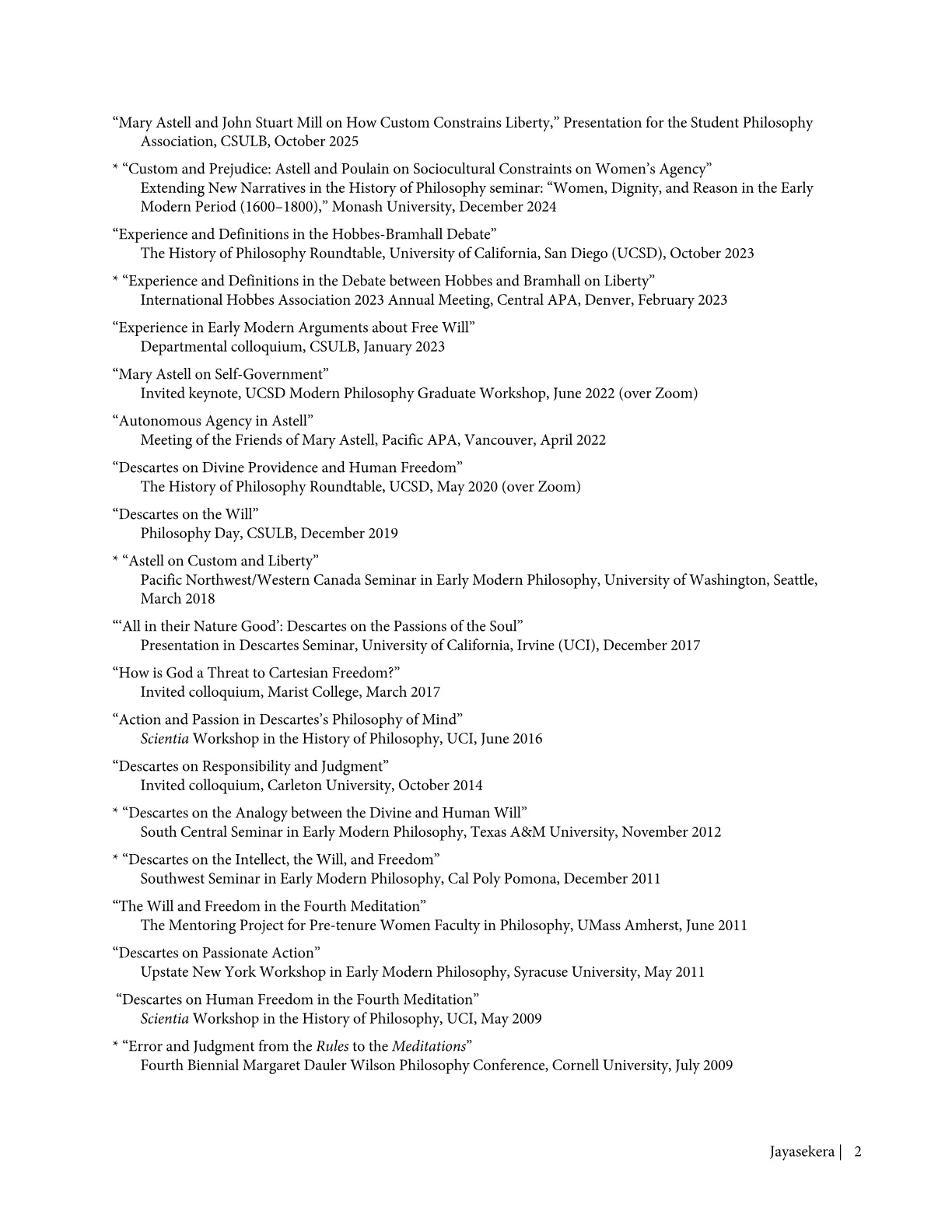 Marie Jayasekera CV page 2 of 5