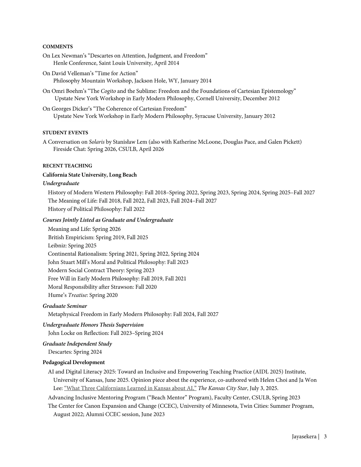 Marie Jayasekera CV page 3 of 5